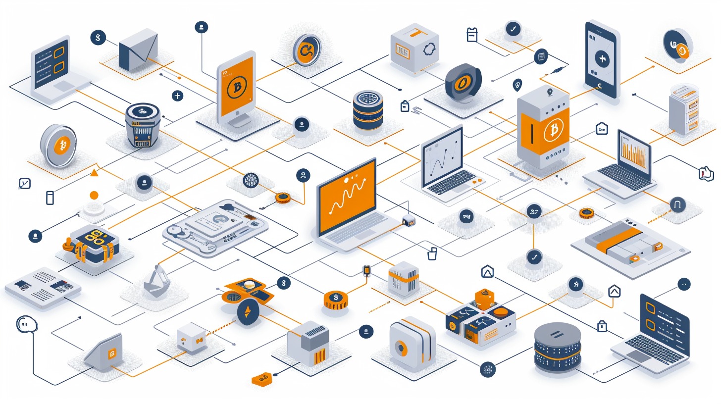 Blockchain interaction and smart contract execution to user