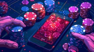 Winning in a mobile casino app